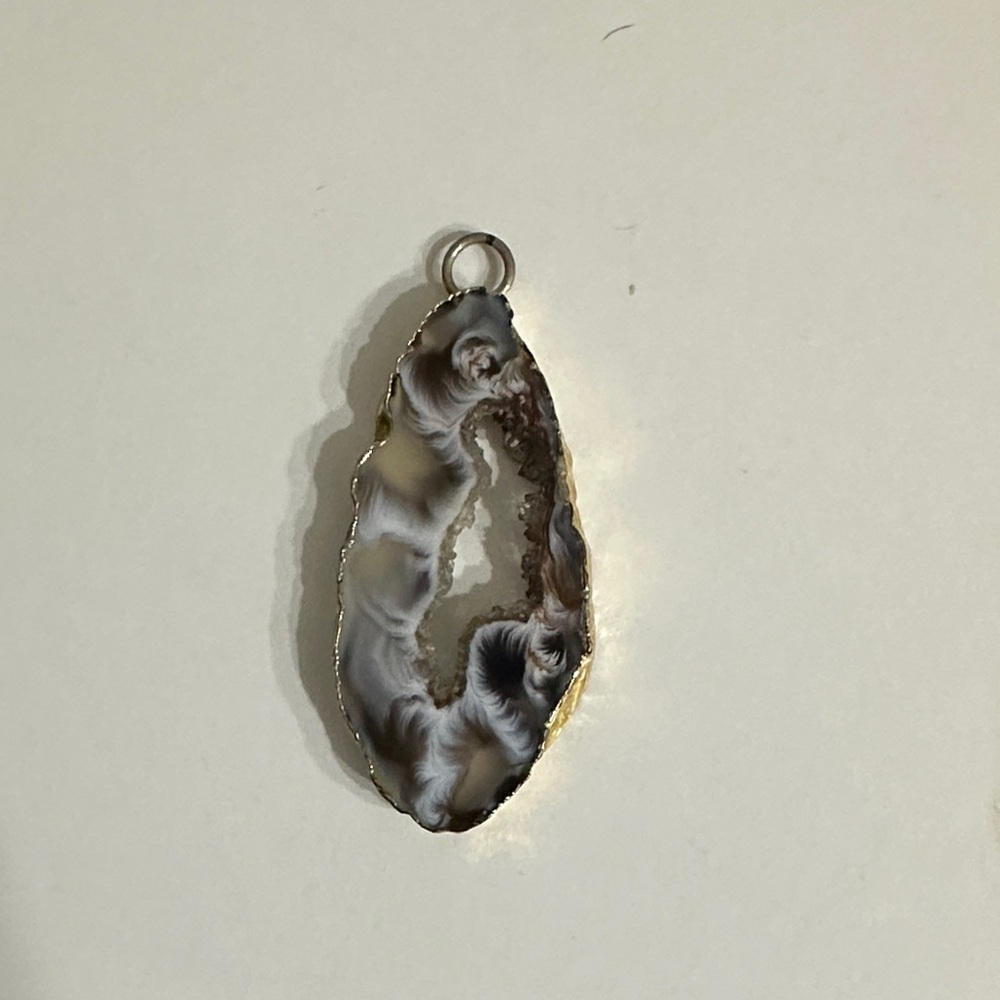 Agate Slice Pendant